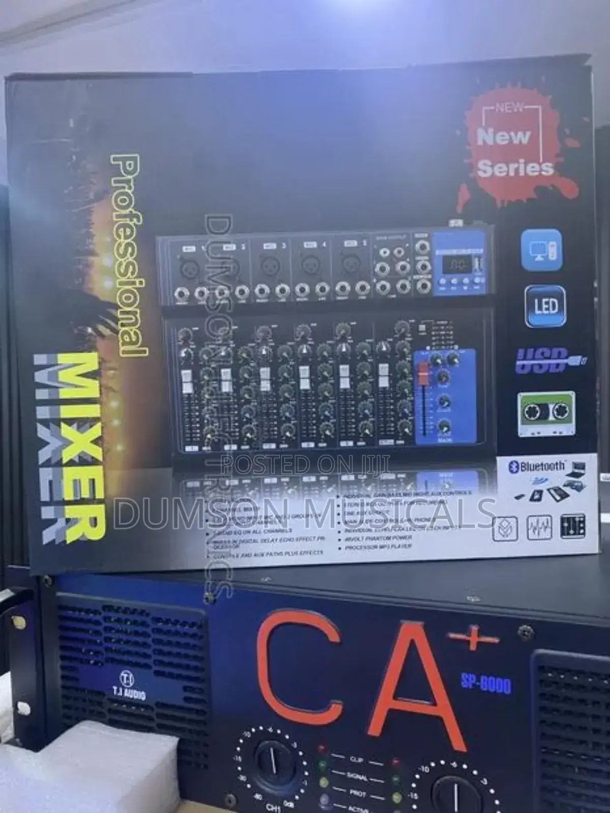 Professional Yamaha Mixer 4 Channels And Ca+ Poweramp
