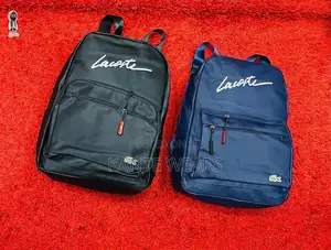 Lacoste Leather Backpack Bag