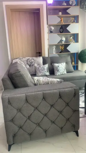 Grey L Shape Sofa