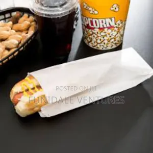 Repacked 100pcs Plain White Hot Dog Bags