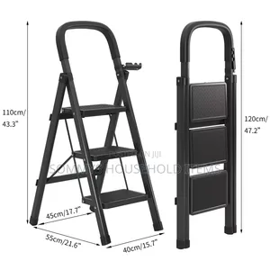 Black 3 Steps Ladder