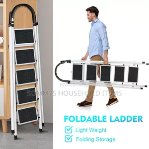 White 5steps Ladder