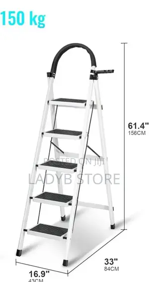 White 5 Steps Ladder 
