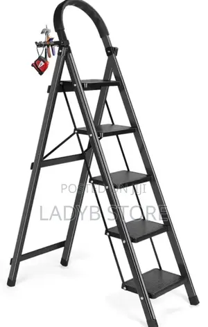 Black 5 Steps Ladder