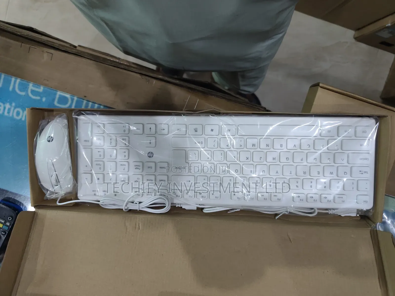 Hp Keyboard and Mouse White
