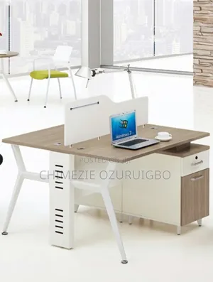 2 Seaters 1.2 Meters Brown Office Workstation