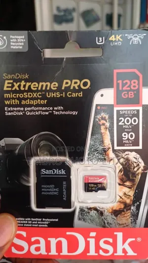 Sandisk 128gb Extreme Pro Micro