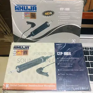 Original Ahuja Neck Clip Mic Condenser Omnidirectional Microphone