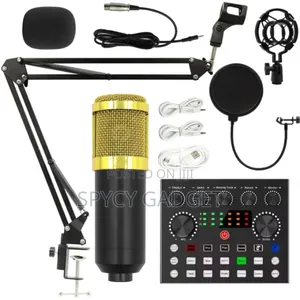 V8s Condenser Microphone Set With Type C iPhone Audio Jack