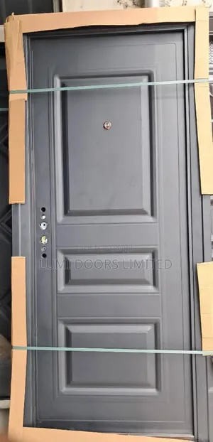 Black Steel Security Door