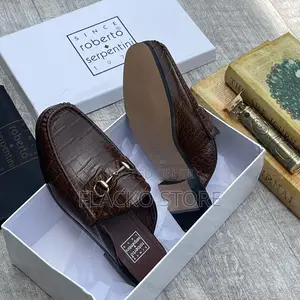 Original Roberto Serpentini Leather Half Shoes