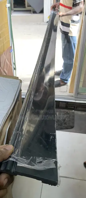 Black Color SPC Tiles Skirting, Vinyl Rubber Wall Profile