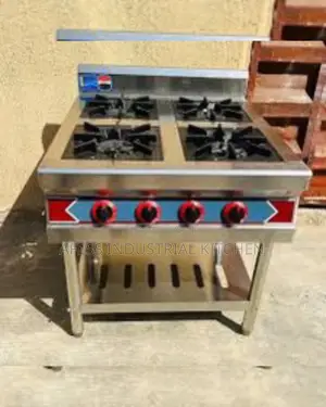 High Quality Commercial 4 Face Burner Without Oven