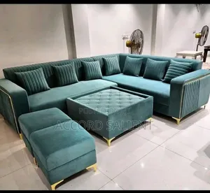 Set of Lshape Fabric Sofa