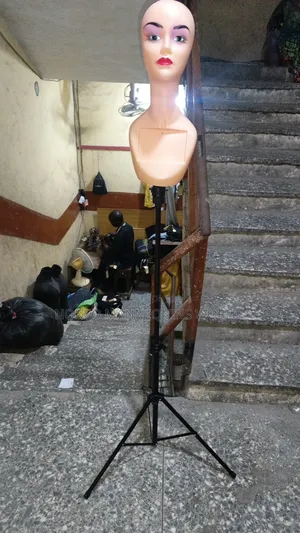 Female Mannequin Head With Tripod Stand