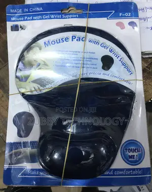 Mouse Pad With Gel Wrist Support