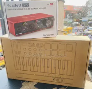 Focusrite Scarlett 2i2 and M-Vave SMK-25 Bundle Set