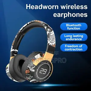 Sn-29 Bluetooth Wireless Headset Graffiti Style