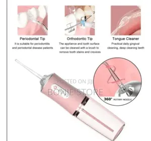 Oral Irrigaror Water Flosser Tooth Cleaning Device 3 Modes 4 Nozzles
