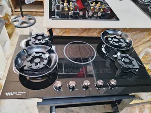 4 Gas 1 Hot Plate Flip Up Builtin Gas Hub