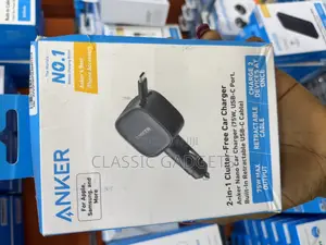 Anker 2 in 1 Nano 75w Retractable Car Charger
