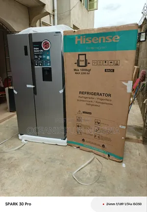 Hisense Side by Side Refrigerator 516l Rc-67ws