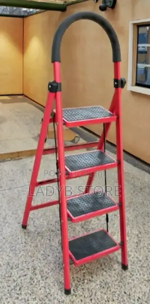 4 Steps Ladder (Red Colour)