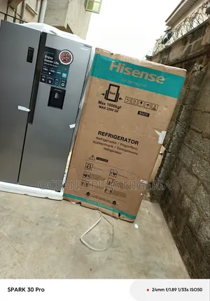 Hisense 516l No Frost Side by Side Refrigerator - Ref 67ws