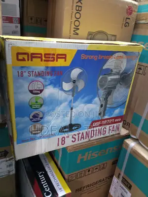 Qasa 18" Eco Standing Fan - Whisper - Quiet Performance