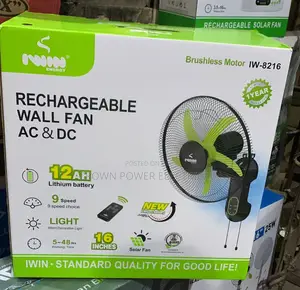 Iwin Rechargeable Wall Fan Ac Dc