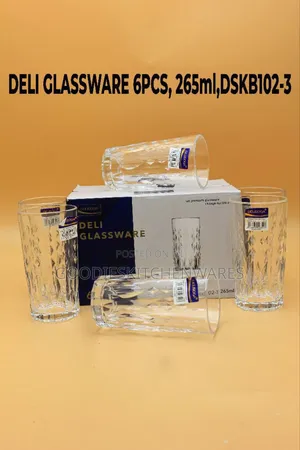 Water Glass Cup 6 PCS (4 Designs)