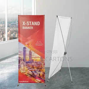 Custom X-Banner Stand for Outdoors. #02