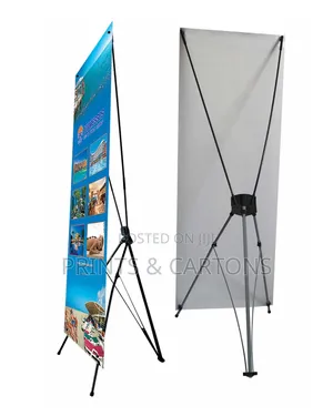 Branded X Banner Stand for Supermarkets. #3#