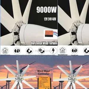 Significant Savings: High-Output 9000w Vertical Wind Turbine