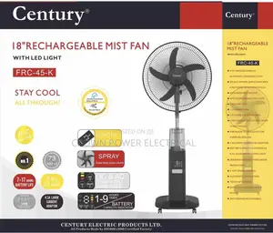 Century 18” Mist Rechargeable Fan