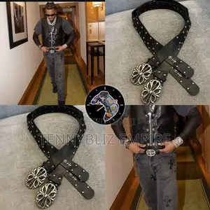 Lil-Baby Inspired Latest Luxury Quality Chrome Belts