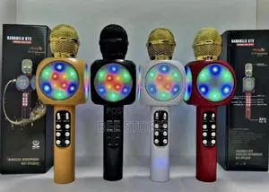 5in1 Bluethoot Karaoke Microphone Bluetooth With Led Lights