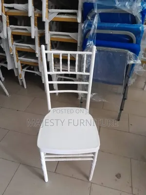 Imported White Chivari Chairs Available.