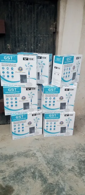 Rechargeable Solar Goldsmartee 16" Standing Rechargeable Fan