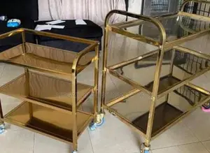 Gold Moveable Trolley