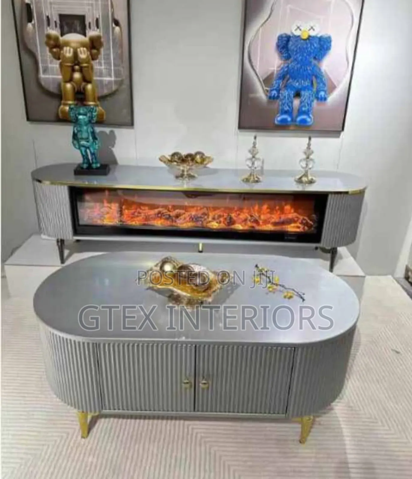 Marble Table and Tv Stand