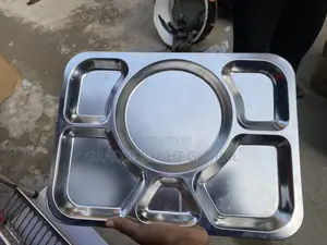 Stainless Steel 6 Compartment Food Trays