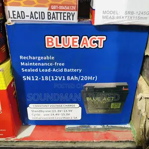 Blue Act Rechargeable Lead-Acid Batty 12v 18ah