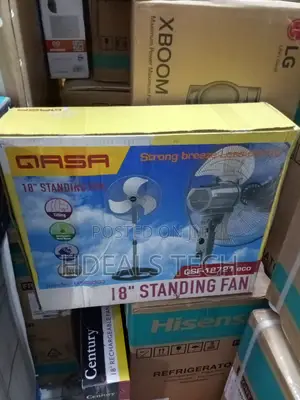 Qasa 18" Fan With Adjustable Height and Strong Airflow