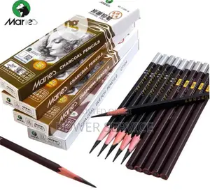 12pcs Marie's Charcoal Pencils -Extra Soft / Soft / Medium