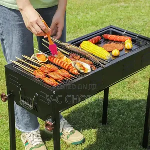 Outdoor Camping Detachable Adjustable Heightsquare Bbq Grill