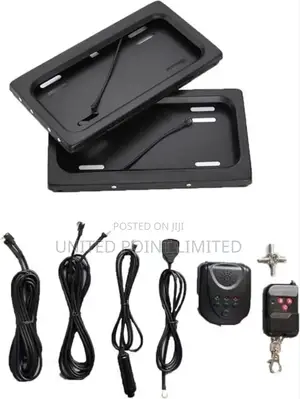 Electric License Plate Frame With Remote Control