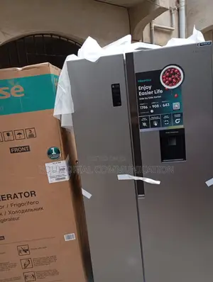 Energy Certified Hisense 519l Side by Side Refrigerator