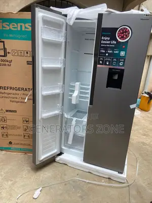 Smart Living Start With Hisense 516l Side by Side Fridge