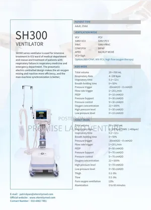 Ventilator With Humidifier. And Compressor